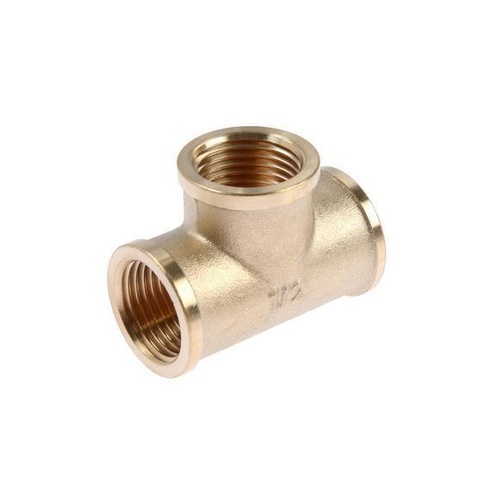 Тройник 1/2" В/В/В латунь TIM TF222 Тройник 1/2" В/В/В латунь TIM TF222