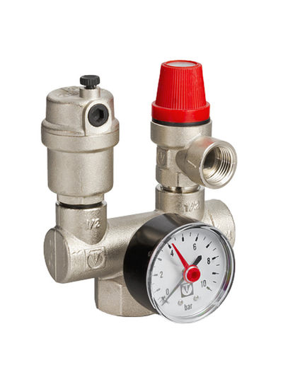 Группа безопасности котла 1" с манометром 0-10 бар VALTEC VT.460.0.0 Группа безопасности котла 1" с манометром 0-10 бар VALTEC VT.460.0.0