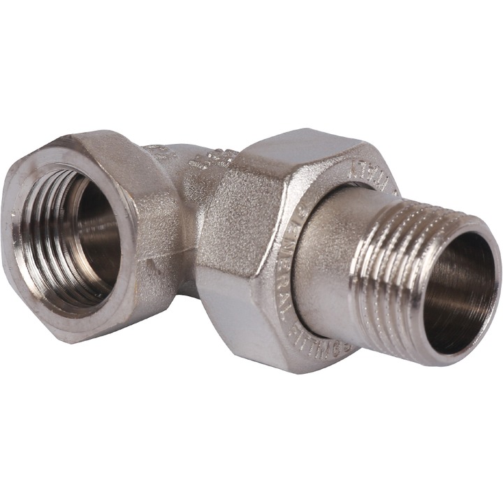 Сгон угловой 1/2" В/Н никель STOUT SFT-0057-000012