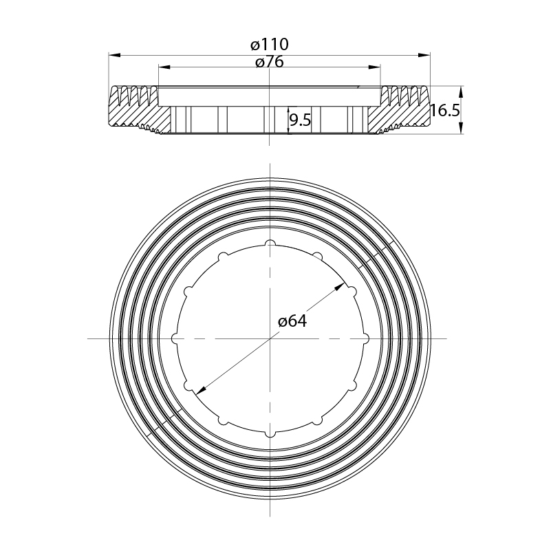 Арматура смывная 1 уровень б/п IDDIS F012400-0005
