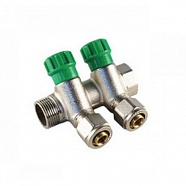 Коллектор регулирующий 45 3/4" 2х3/4" ЕК TIM MR135N-3/4-2E
