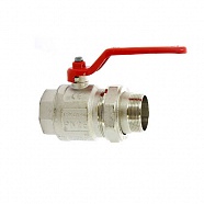 Кран шаровой американка прямой 2" В/Н рычаг крас никель IDEAL ITAP 098