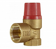 Клапан предохранительный 1/2"х1/2" В/В 1,5 бар красный TIM BL22FF-K-1.5