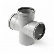 Крестовина одноплоскостная 110х110х110х90 канализационная PP PRO AQUA COMFORT 801187