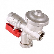 Кран шаровой с фильтром и редуктором 1/2" В/В рычаг крас никель VALTEC VT.300.N.04