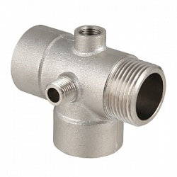 Пятиходовой соединитель для насоса 1" х 110 мм В/Н никель VALTEC VTr.600.N.06110
