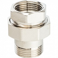 Сгон прямой 1" В/Н никель STOUT SFT-0041-000001