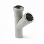 Тройник 50х50х45 канализационный PP PRO AQUA COMFORT 205545