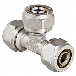 Тройник равнопроходной 16 (м/пл) Valtec VTm.331.N.161616