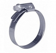 Хомут червячный 12-22 оцинкованный